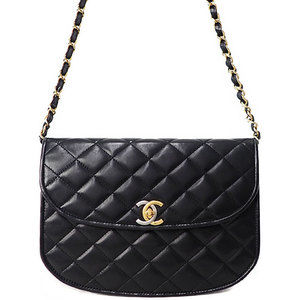 Chanel Matelasse Chain Shoulder Bag Black